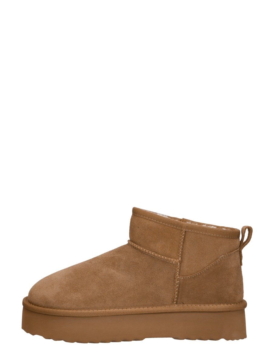 Shoecolate - Enkellaarsjes Plat – cognac